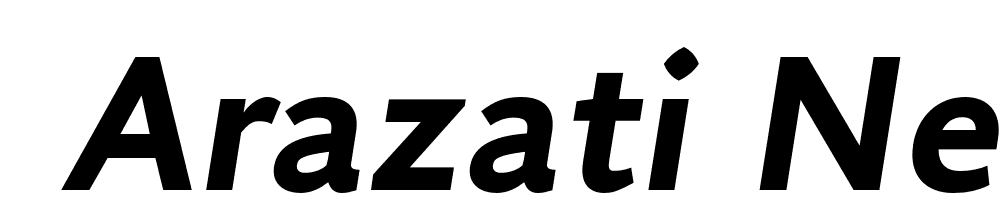  DEMO Arazati Negra Italic font family download free