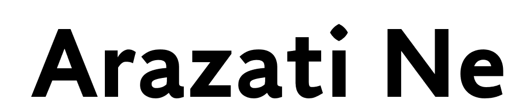  DEMO Arazati Negra Regular font family download free