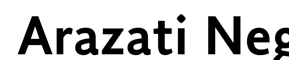  DEMO Arazati Negrita Condensada Regular font family download free