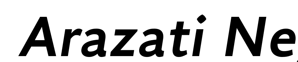  DEMO Arazati Negrita Italic font family download free