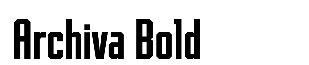  DEMO Archiva Bold font family download free