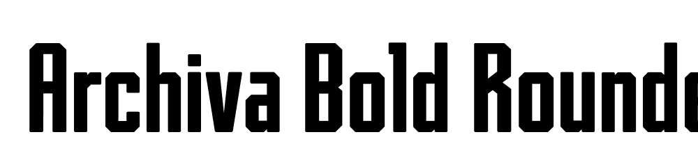  DEMO Archiva Bold Rounded Bold font family download free