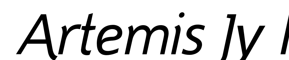  DEMO Artemis JY Italic font family download free