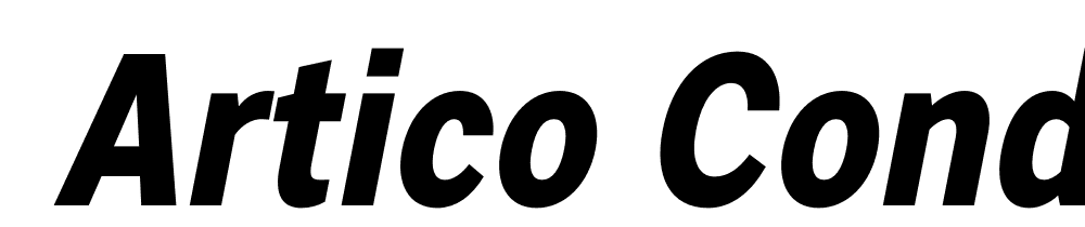  DEMO Artico Condensed ExtraBold Italic font family download free