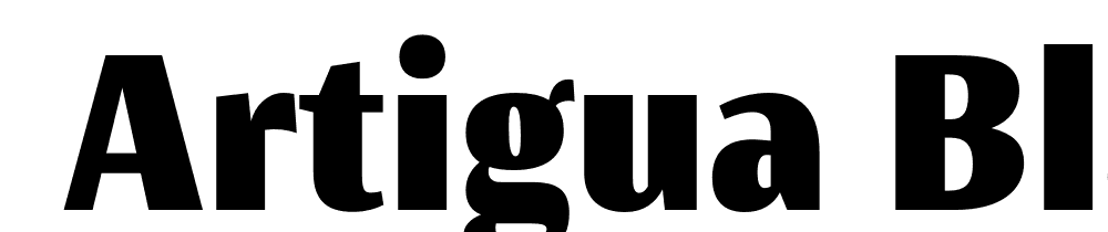  DEMO Artigua Black Regular font family download free