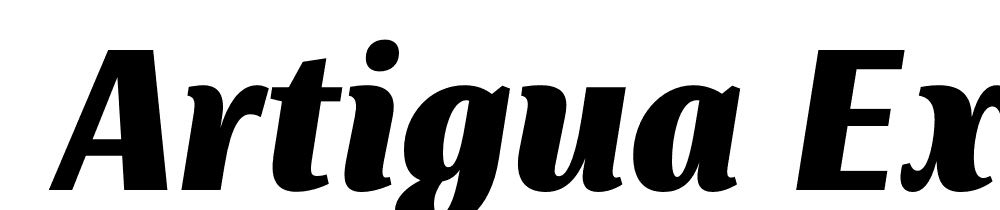  DEMO Artigua ExtraBold Italic Regular font family download free