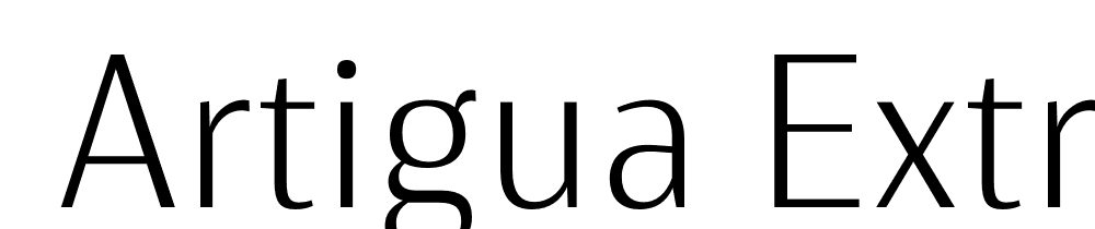  DEMO Artigua ExtraLight Regular font family download free