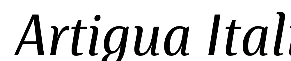  DEMO Artigua Italic Regular font family download free