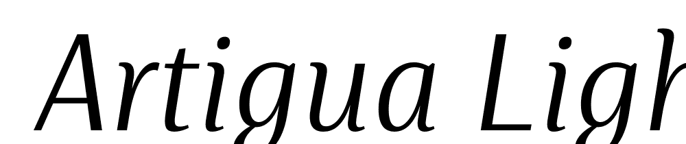  DEMO Artigua Light Italic Regular font family download free