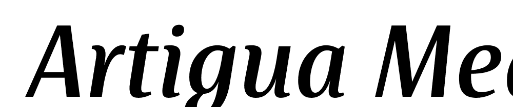  DEMO Artigua Medium Italic Regular font family download free