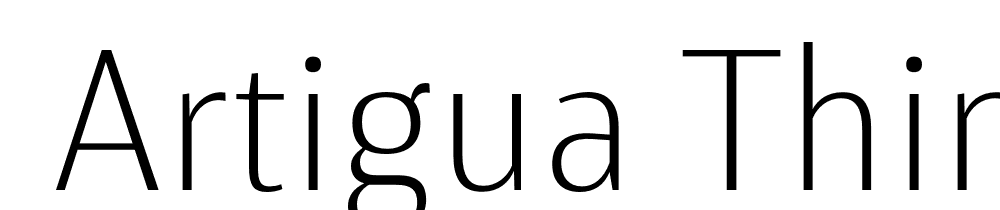  DEMO Artigua Thin Regular font family download free