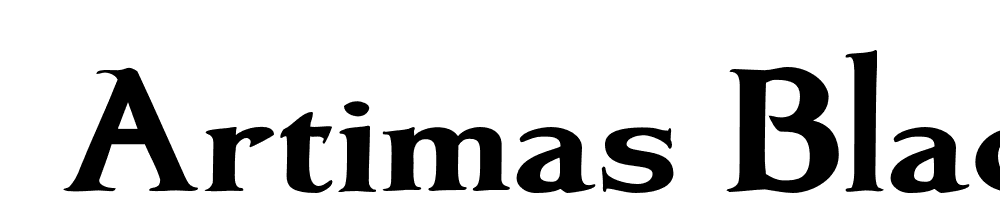  DEMO Artimas Black Regular font family download free