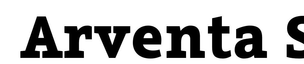  DEMO Arventa Slab PRO Black Bold font family download free