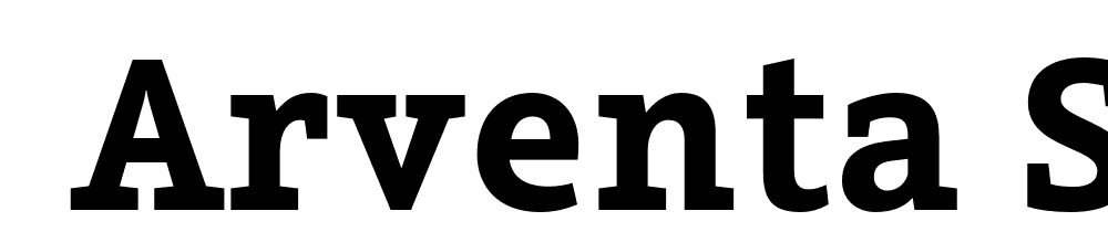  DEMO Arventa Slab PRO Black Regular font family download free