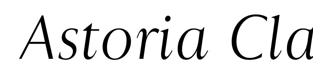  DEMO Astoria Classic Light Italic font family download free