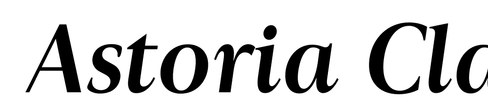  DEMO Astoria Classic Med Italic font family download free