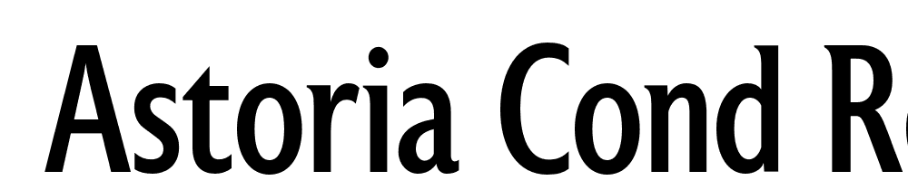  DEMO Astoria Cond Regular font family download free