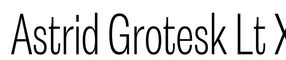  DEMO Astrid Grotesk Lt XCn Regular font family download free