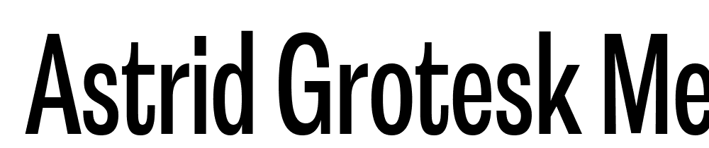  DEMO Astrid Grotesk Med XCn Regular font family download free