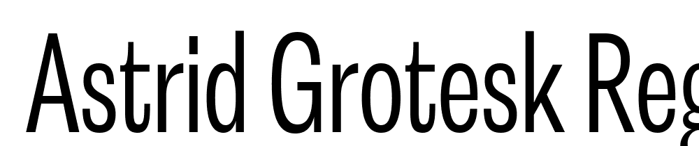  DEMO Astrid Grotesk Reg XCn Regular font family download free