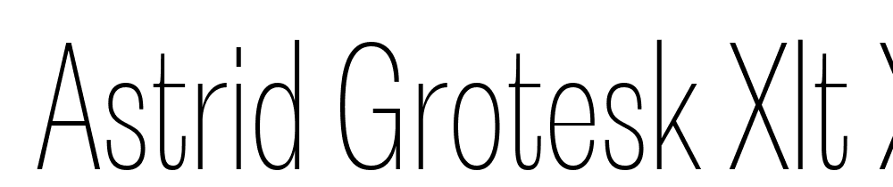  DEMO Astrid Grotesk XLt XCn Regular font family download free