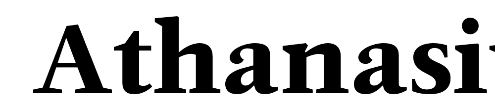  DEMO Athanasius PRO Black Regular font family download free