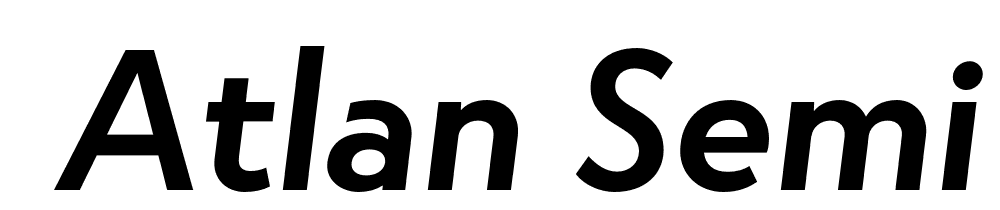  DEMO Atlan Semi Bold It Regular font family download free