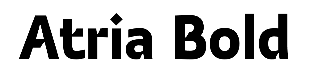  DEMO Atria Bold font family download free