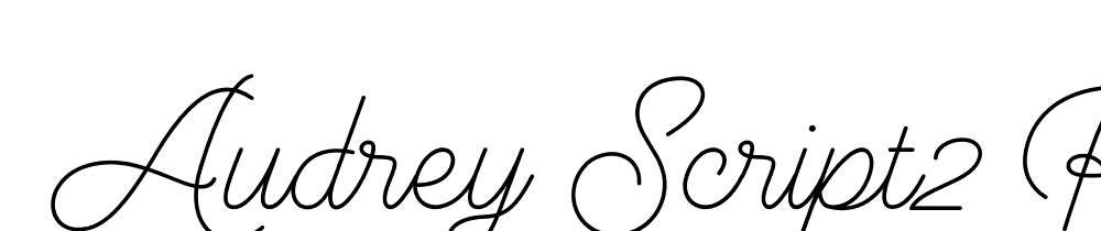  DEMO Audrey Script2 Regular font family download free