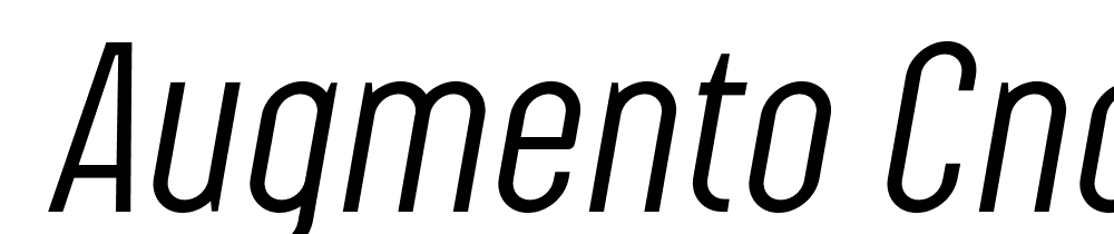  DEMO Augmento Cnd Italic font family download free