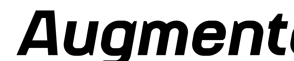  DEMO Augmento Nrm Black It Regular font family download free