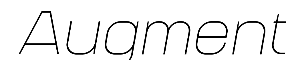  DEMO Augmento Xtd Thin It Regular font family download free