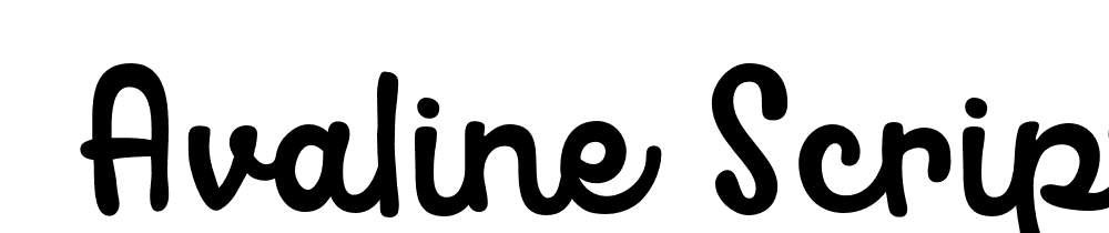  DEMO Avaline Script Bold Regular font family download free