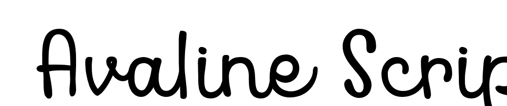  DEMO Avaline Script Regular Regular font family download free