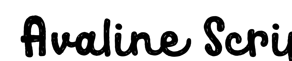  DEMO Avaline Script Sketch Regular font family download free