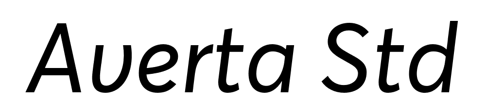  DEMO Averta Std CY Italic font family download free