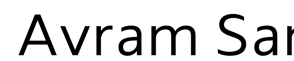  DEMO Avram Sans Light font family download free