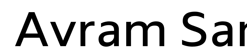  DEMO Avram Sans Regular font family download free