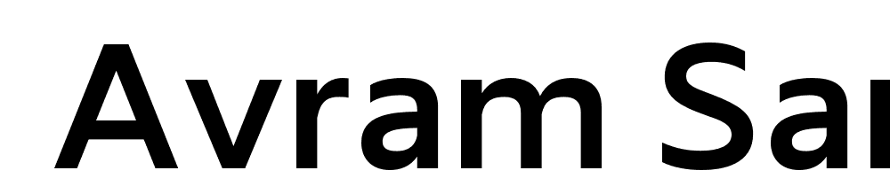  DEMO Avram Sans SemiBold font family download free