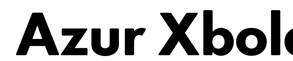  DEMO Azur XBoldRounded Regular font family download free