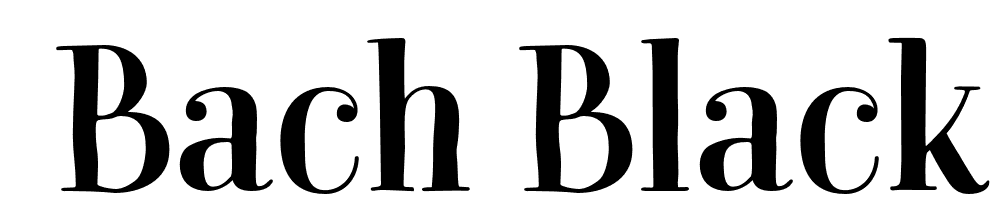  DEMO Bach Black Regular font family download free