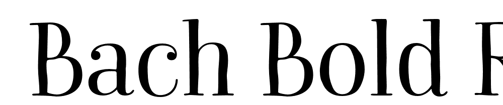  DEMO Bach Bold Regular font family download free