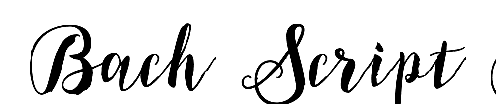  DEMO Bach Script Regular font family download free