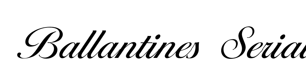  DEMO Ballantines Serial Regular font family download free