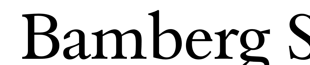  DEMO Bamberg Serial Regular font family download free