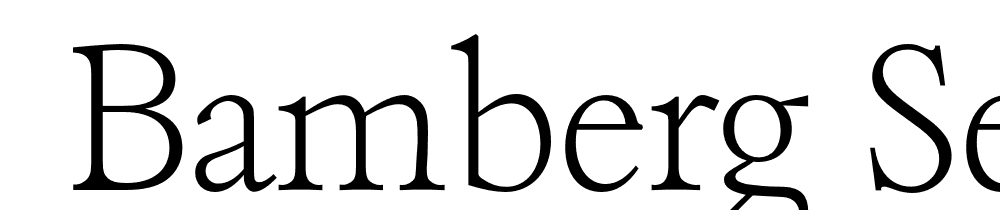  DEMO Bamberg Serial Xlight Regular font family download free