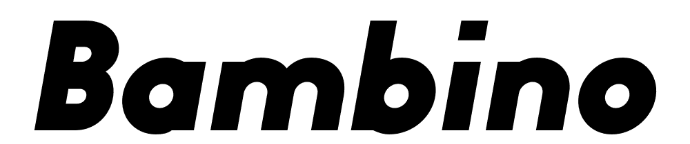  DEMO Bambino Black Italic Regular font family download free