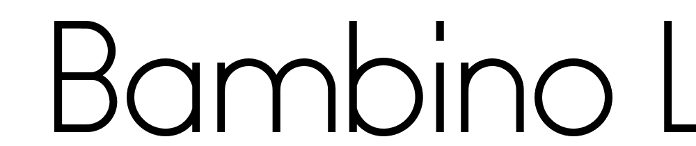  DEMO Bambino Light Regular font family download free