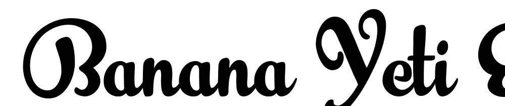  DEMO Banana Yeti ExtraBold font family download free