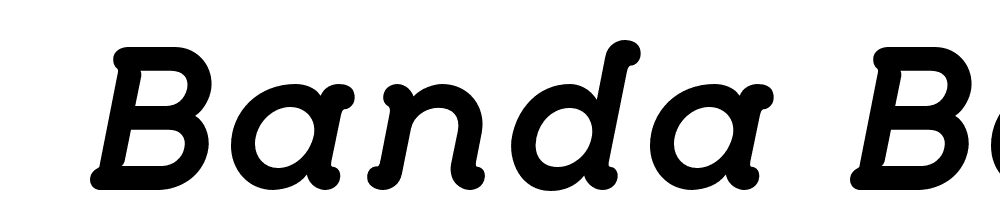  DEMO Banda Bold Bold Italic font family download free